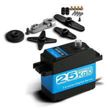 DS3225 PRO 25KG Cyfrowe Serwo z Przekładnią Metalową, Wodoodporne, z Możliwością Obrotu O 360, do Samochodów lub Robotów RC 1:8/1:10/1:12