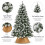 Artificial Flocked Christmas Tree with Metal Stand - 7ft 2