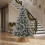 Artificial Flocked Christmas Tree with Metal Stand - 7ft 5