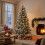 Artificial Flocked Christmas Tree with Metal Stand - 7ft 6