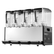 Distributeur de Boissons Réfrigérées 4x12 L-Duoku-avec Fontaine à Jus, Idéal pour Buffets et Boissons Fraîches. Équipé 4 Réservoirs