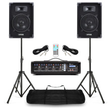 Power Dynamics Compact PA System for Band - 400W 4 Channel Mixer & Bluetooth