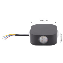 LED Wandleuchte Doppelkopf 4-seitig Weiß