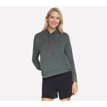 (, ) Skechers Cozy Luxe Hoodie Women's Green Hooded Sweatshirt
