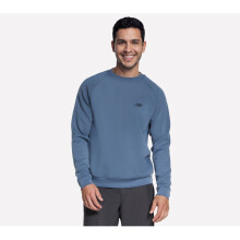 (, ) Skechers Cozy Luxe Elevate Crew Men's Blue Sweatshirt