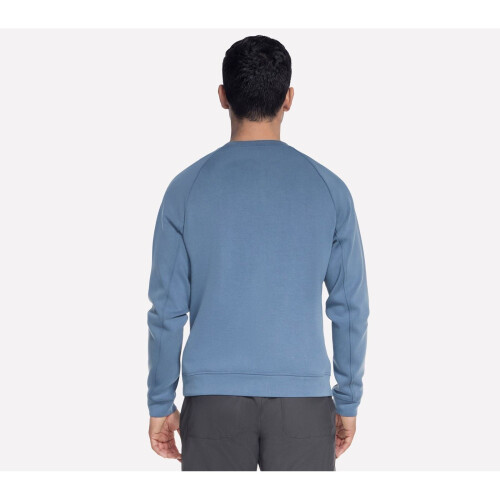 Skechers (, ) Skechers Cozy Luxe Elevate Crew Men's Blue Sweatshirt 1