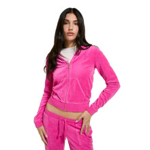 (, ) Juicy Couture Washed Robyn Hoodie Women's Pink Hooded Sweatshirt