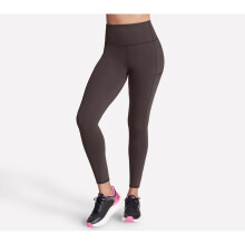 (, ) Skechers GOWALK FL HW Legging Nylon Women's Brown Sports Leggings