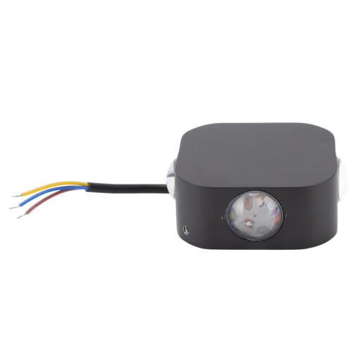 Außenwandleuchte LED 4-seitig Weiß Alu