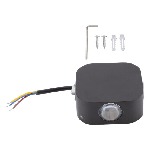 Außenwandleuchte LED 4-seitig Weiß Alu 2