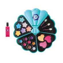 Smoby - Glam Make-Up Palette - Rotierende Kinder-Make-Up-Palette - 6 Lidschatten, 8 Gloss, 3 Rouge, Nagellack und Spiegel - Ab 6 Jahren