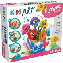 Kreativset - LISCIANI - Kinder Kunst Florale Kreationen - Duftende Blumen - Kreatives Modellieren - Handwerkliche Freizeitgestaltung