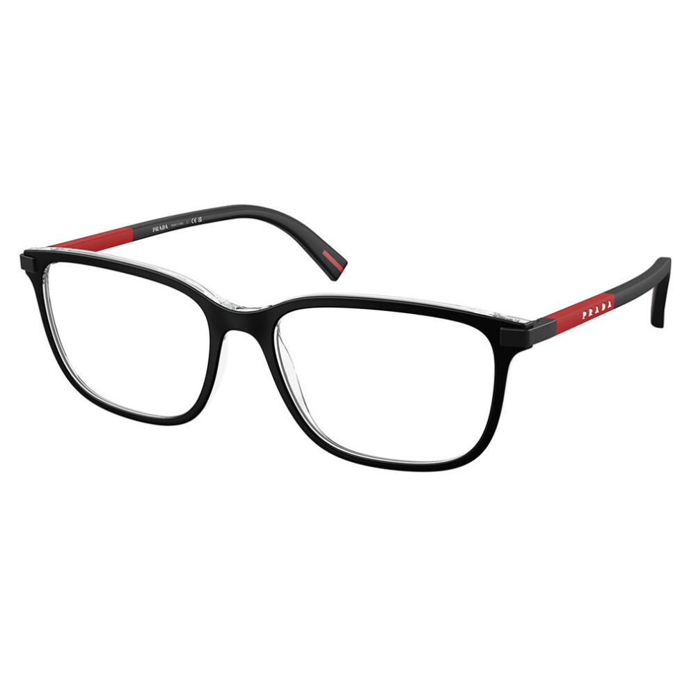 Prada Linea Rossa Men's Black Ps 02Rv 03I1o1 Man Optical Frames Injected Pillow Normal - Image 2