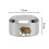 Heavy Duty 73mm Round Concealed Padlock Shutter Gate Door Van Replacement Lock 2