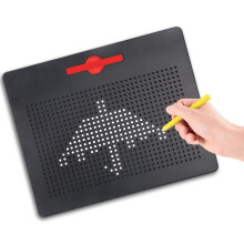 Magnetic Steel Ball Drawing Board for Kids Children, Writing Stencils Toys Sketch Doodle Pad Scribble Writing Board Toy with Magnetic Pen (Large