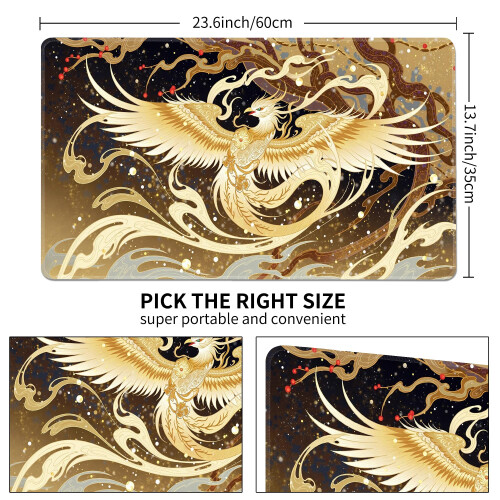 MTG Playmat 24" x 14" Stitched Edges Surface Battle Board Game Mat 1