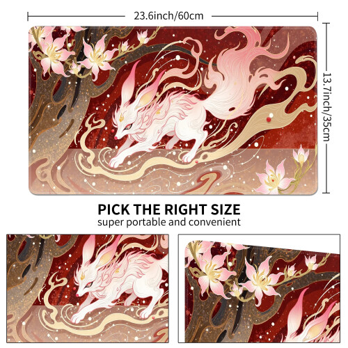 MTG Playmat 24" x 14" Stitched Edges Surface Battle Board Game Mat 1