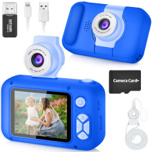 ARNSSIEN Kids Camera with Video,180 Flip Lens, 2.4" Selfie Camera for Kids