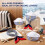 4 Sets Sailor Hats, Classic White Captain Hat 6