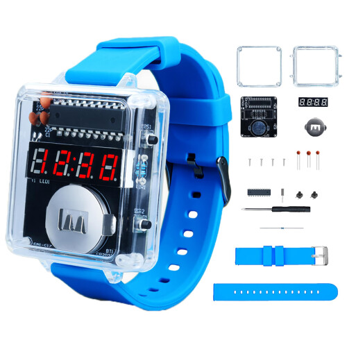 DIY LED Watch Soldering Kit, 12/24H Selectable Time Electronics Soldering Project Kit