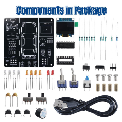DIY Car Driving Simulation Soldering Practice Kit 1