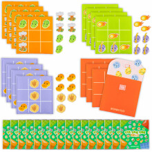 BONNYCO Tic Tac Toe Pack 16 Dinosaurs Party Bag Fillers for Kids Unisex