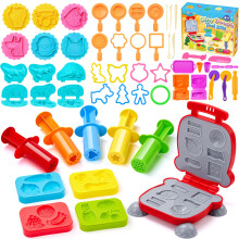 54 Pcs Dough Tools Kit, Dough Accessories of Ice Cream & Dinosaur