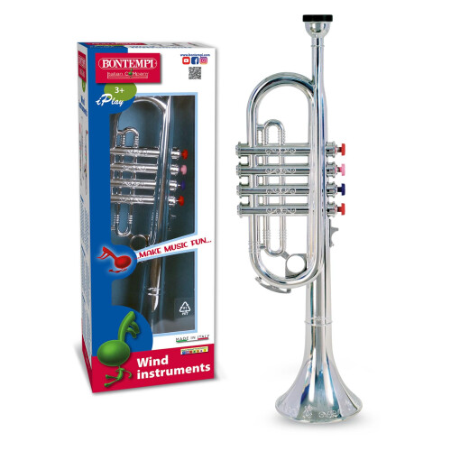 Bontempi 32 4231 4 Notes Silver Trumpet, 42 cm, Multi-Color 1