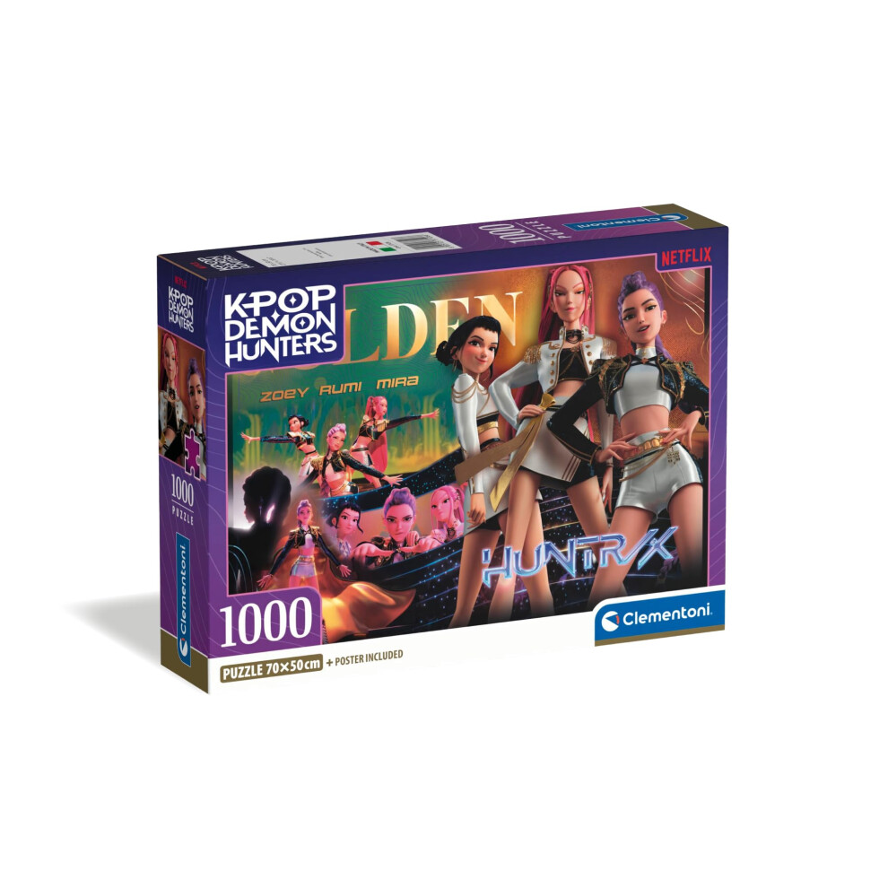 Clementoni KPOP Demon Hunters 1000 Piece Puzzle 3 for Teens and Young Adults Age 14+, Made in Italy, Screen Free Activity That Develops Focus, Problem Solving and Patience, Includes Poster - Image 5