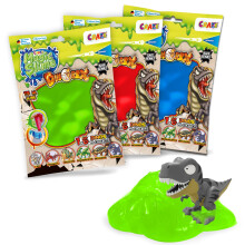 CRAZE Magic Slime Dinorex Slime for Kids 6 x 75ml Bags - Kids Slime, 1 Dinosaur Toy - 6 Random Colours