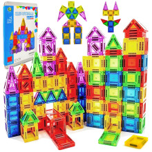 104Pcs Mini Magnetic Tiles Building Blocks Toys, Magnet Building