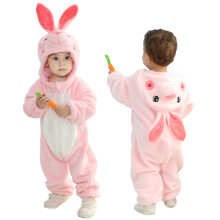 Baby Boys Girls Cartoon Animal Hooded Costume Infant Pajamas Romper