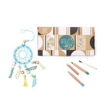 COTTON TWIST Make Your Own Dreamcatcher Craft Kit, Plastic Free Wooden Set