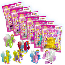 CRAZE Magic Slime 6 x 75ml Bags Slime for Kids - Galupy Unicorn Figure for Girls, Alternative to Playdough, 6 Random Colours Kids