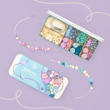 COTTON TWIST Kids Seashell Bracelet Making Wooden Craft Kit, Ages 3+