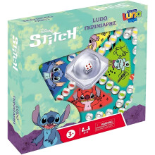 Diakakis Disney Lilo & Stitch Pop Up Ludo Board Game | Traditional Ludo Board Game Set for Kids | Stitch Birthday Gift For Children