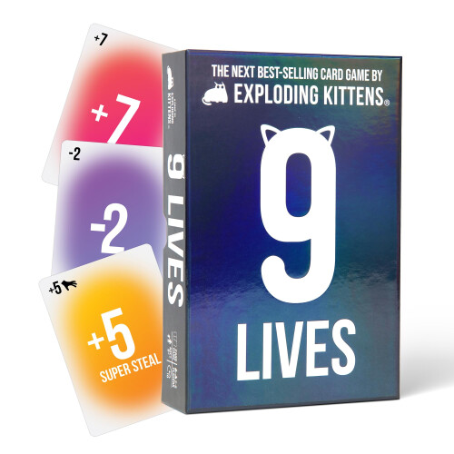 Exploding Kittens Exploding Kittens 9 Lives, 2-6 Players, Age 7+ Card Game