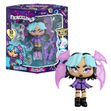 Goliath Fiercelings Riot Blaze | Style Their Wings & Collect Them All! Customizable Doll with 10 Earrings & Magic Piercing Tool Included