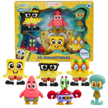 Get Trend SpongeBob SquarePants Mini Kids Toy Figures, 6 Piece Set