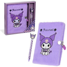 Hello Kitty Secret Diary for Girls with Lock and Pen Stationery Set Kawaii Office or School Travel Supplies Kuromi Fluffy Kids Journal Gift Set Anime