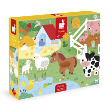 Janod - 5 Progressive Puzzles, Musical Instruments Theme - Progressive Children's Puzzles, 2 to 10 Pieces - Develops Fine Motor Skills and Logic