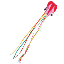 House of Marbles Octopus Kite for Children, 72 cm Body with 8 Long Tentacle Streamers, No-Assembly Portable Kite with Storage Bag for Beach