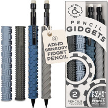 Gyre & Gimble Pencil Gidgets - Textured silicone cover for a silent fidget