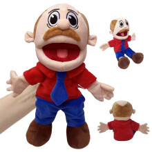 Jeffy Puppet, 40cm Hand Puppets for Kids, Jeffy Hand Puppet with Working Mouth for Role Play, for Interactive Performance Storytelling