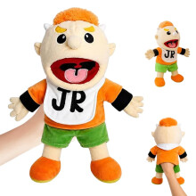 Jeffy Puppet Plush Toy Doll, 40CM Jeffy Hand Puppets with Working Mouth, Soft Hand Puppets Family Toys for Girls Boys kids Gift