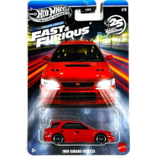 Hot Wheels Silver Series Fast & Furious Dream Lineup 1999 Subaru Impreza [Red] 1/5-1:64 Scale Die-Cast Toy Vehicle