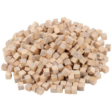 1000 Pieces 1x1x1 cm Natural Wooden Cubes, Unfinished Square Wood Blocks Wood Cubes for Craft, DIY Projects