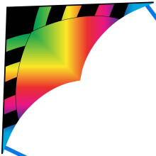 Delta Kites for Kids and Adults, Easy to Fly Kite, beginner kites for kids ages 6-10,Kite Handle and Line Included,