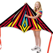 Delta Kites for Kids and Adults, Easy to Fly Kite, beginner kites for kids ages 6-10,Kite Handle and Line Included,