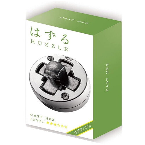 Hanayama Cast Hex Puzzle - Level 3 of 6 - Mid Range - Includes Crux Sticker 1